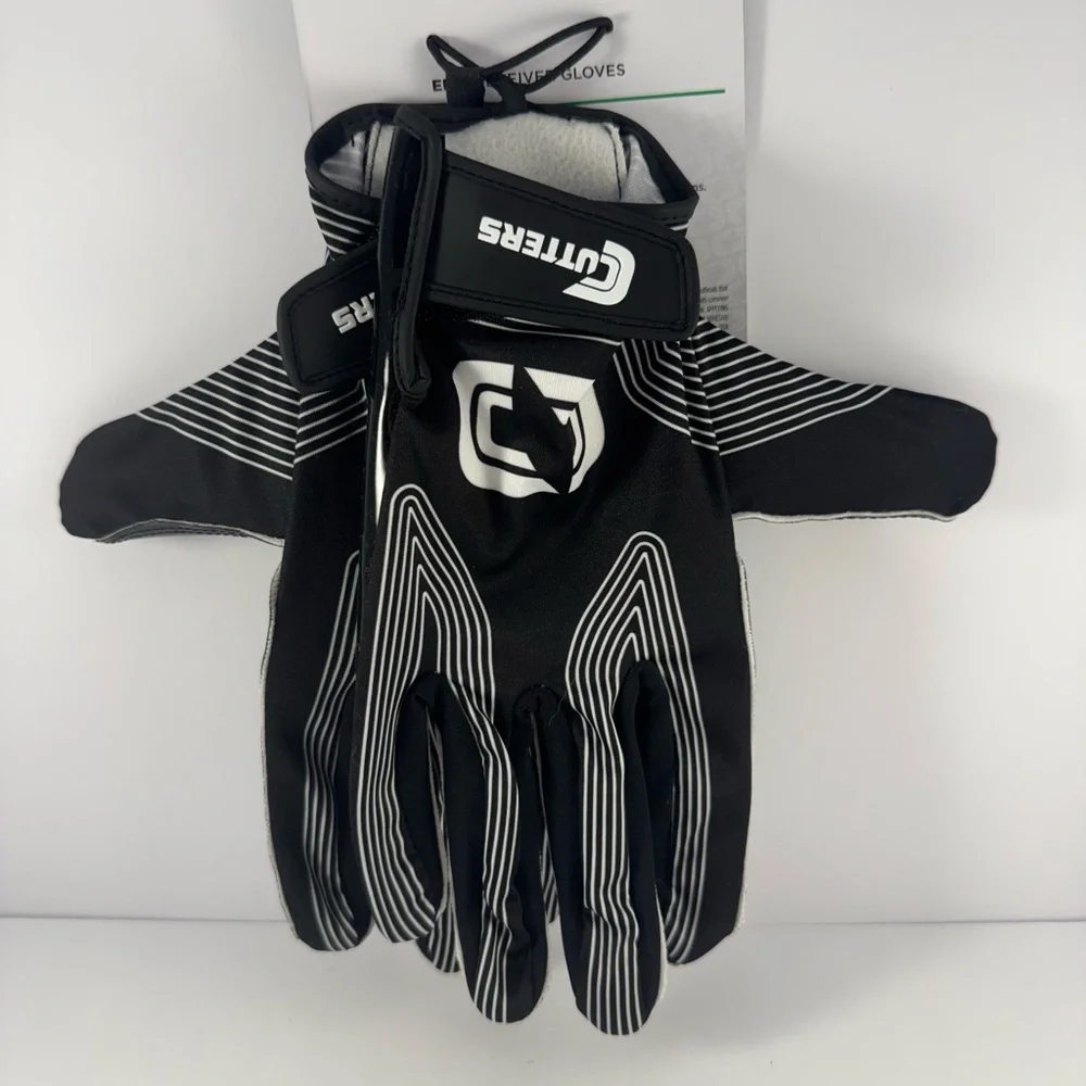 NEW Cutters Football Epic Receiver Gloves Adult L/XL Sticky Grip Palm Sport - Picture 2 of 4